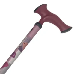 Anatomisk stok - Rosa/lilla mønster