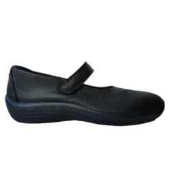 Arcopedico ballerina med velcro - Sort