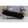 Bakke med pude 43x23 cm - Sort