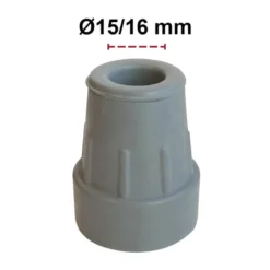 Dupsko Ø15/16 mm - Grå