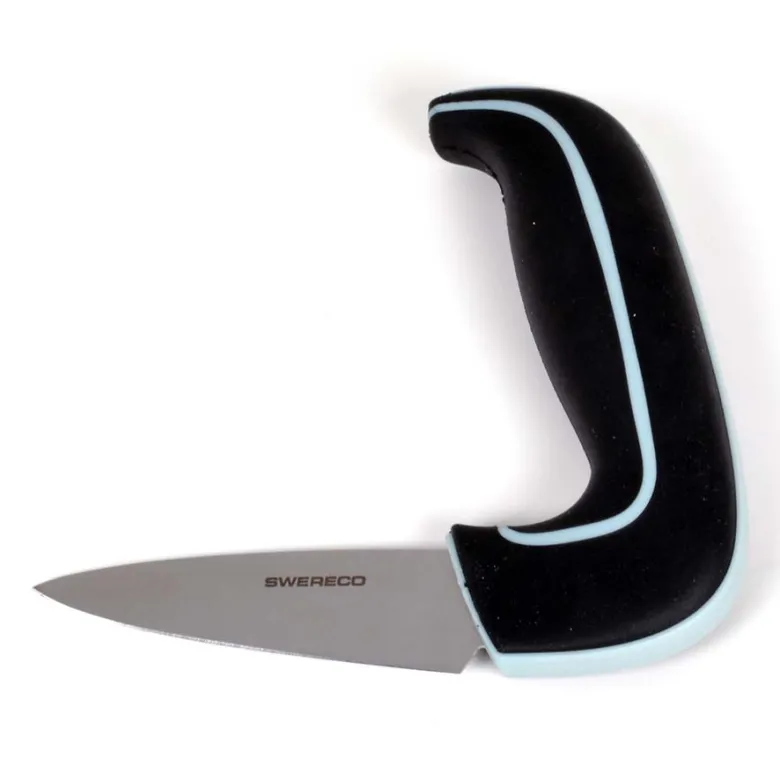 Ergonomisk grøntsagskniv med anti-slip