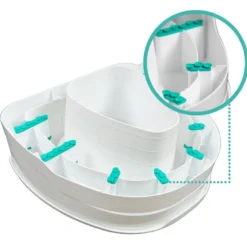 Ezy-Fit toiletforhøjer uden låg, 5-10 cm
