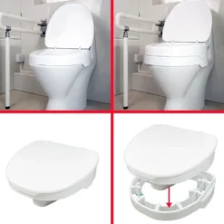 Ezy-Fit toiletforhøjer uden låg, 5-10 cm