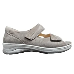 Fidelio damesandal med velcro - Beige
