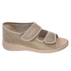 Fischer bred damesandal - Beige