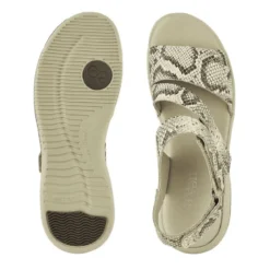 Green Comfort damesandal - Snake