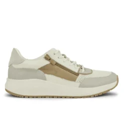 Green Comfort damesneaker - Offwhite