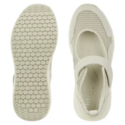 Green Comfort sporty ballerina - Hvid