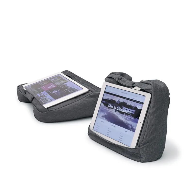 2-i-1 nakkepude og iPad-holder