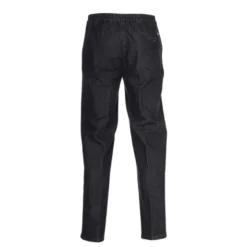 Jeans med elastik i taljen - Koksgrå/sort