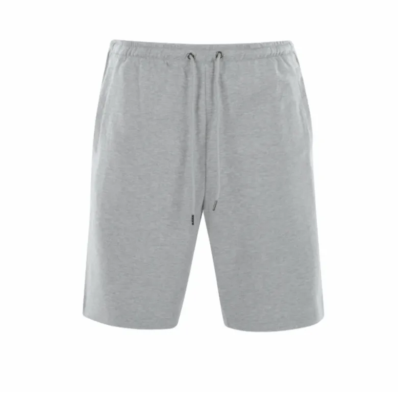 Knælange shorts med elastik - Grå