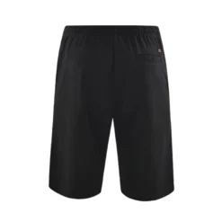 Knælange shorts med elastik - Sort