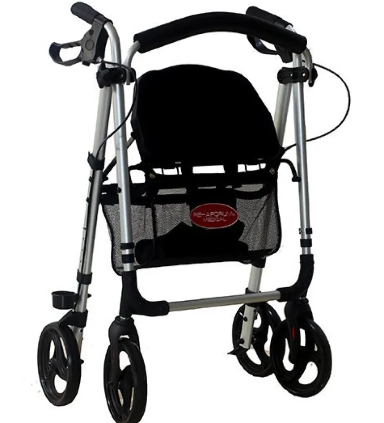 Letvægts rollator - Sølv