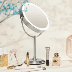 Makeup-spejl med tonet lys - 15x forstørrelse