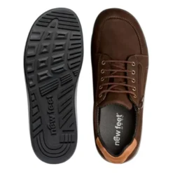 New Feet bred herresko - Brun
