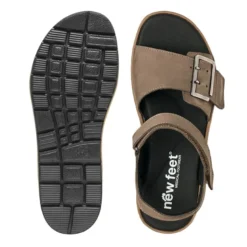 New Feet damesandal - Brun