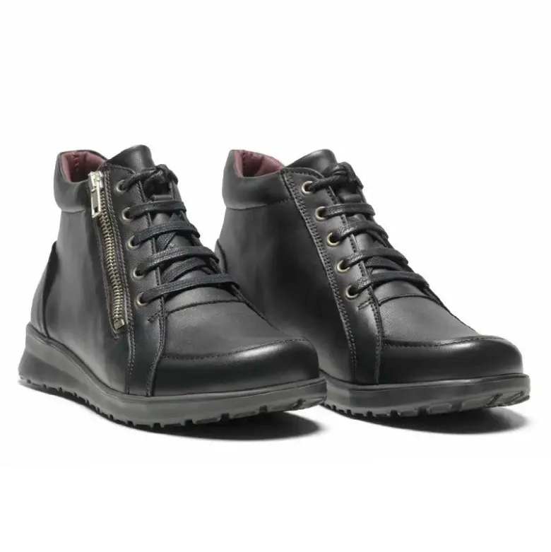 New Feet lav damestøvle - Sort