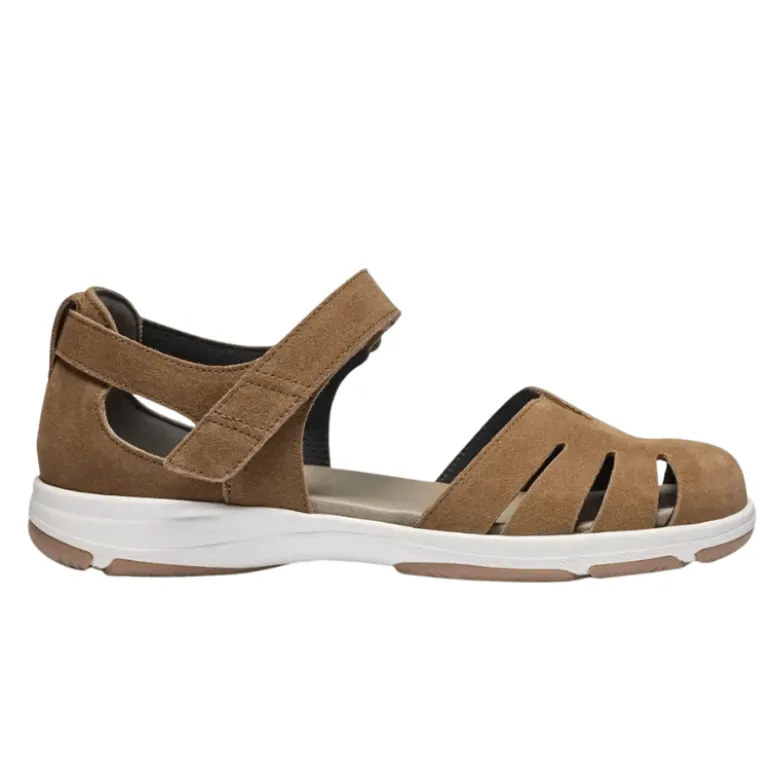 New Feet lukket damesandal - Brun