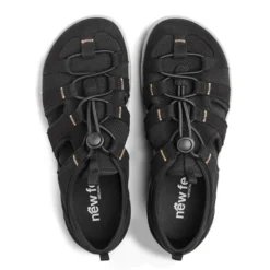 New Feet sporty damesandal - Sort