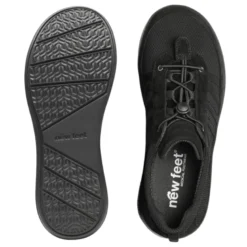 New Feet vandafvisende damesneaker - Sort