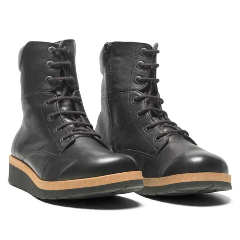 New Feet vinterstøvle i læder - Sort