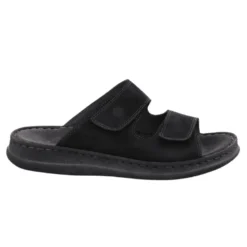 Rohde herreslipper med velcro - Sort