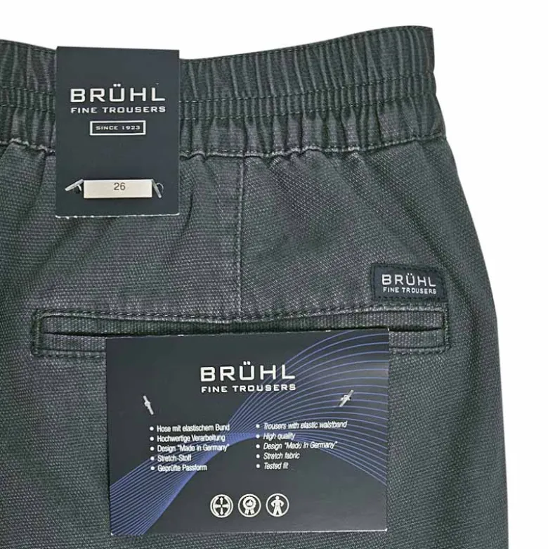 Shorts med elastik i taljen - Støvet blå