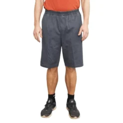 Shorts med elastik i taljen - Støvet blå