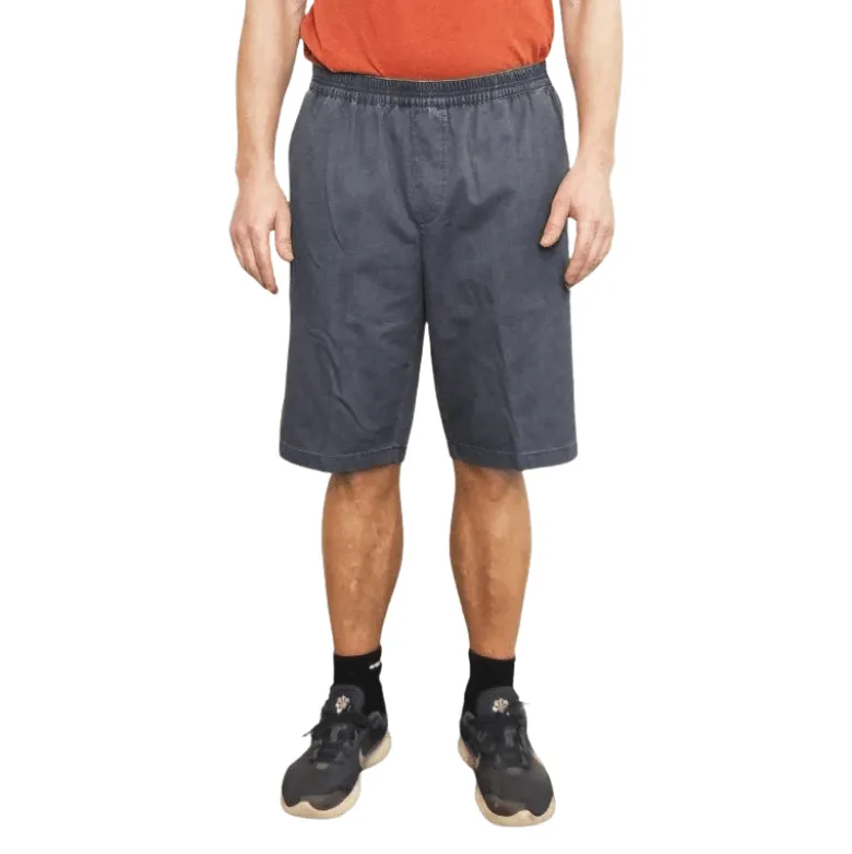 Shorts med elastik i taljen - Støvet blå