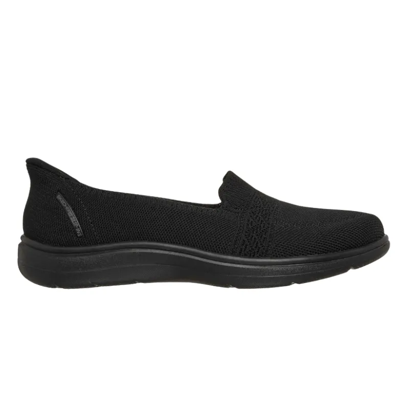 Skechers slip-in ballerina - Sort