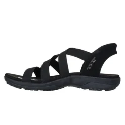 Skechers slip-in damesandal - Sort