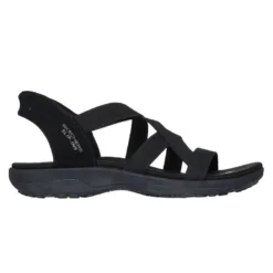 Skechers slip-in damesandal - Sort