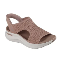 Skechers slip-in damesandal - Sand