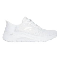 Skechers slip-in damesneaker - Hvid