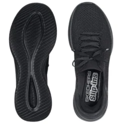 Skechers slip-in damesneaker - Sort