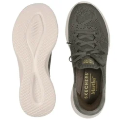 Skechers slip-in damesneaker - Oliven