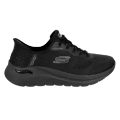 Skechers vandtæt slip-in damesneaker - Sort