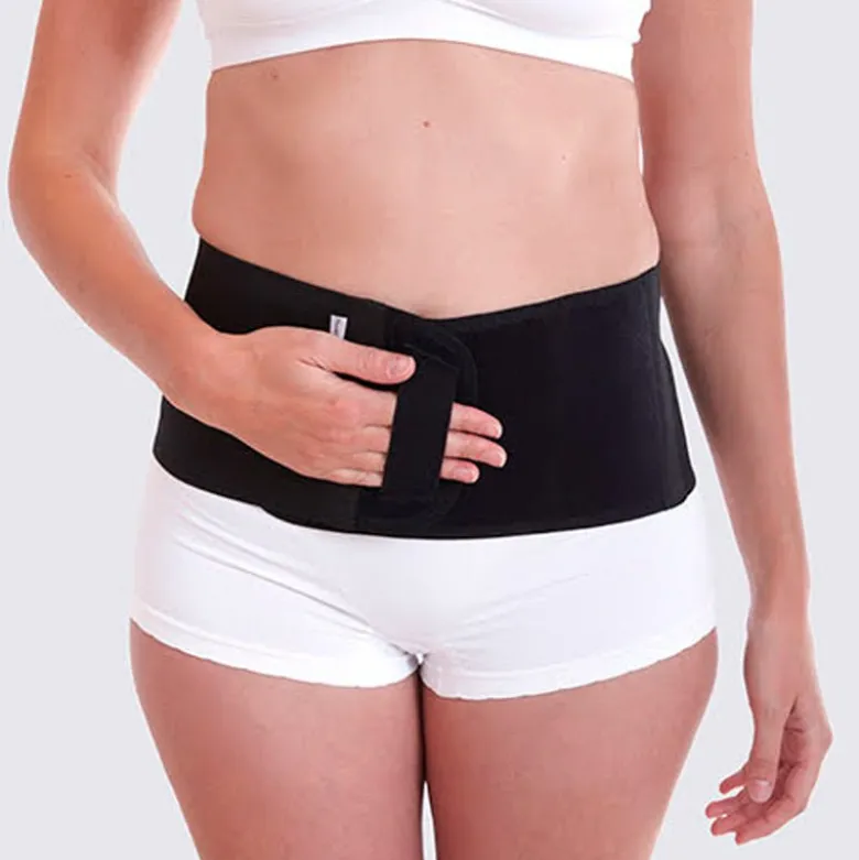 Sort stomibælte - Klip selv hul