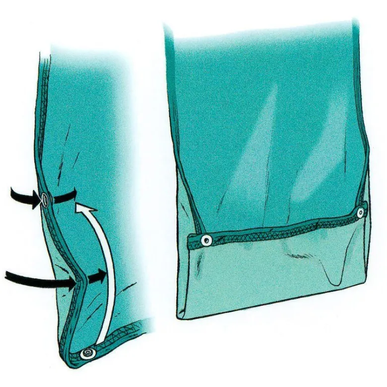 Spisestykke med plastoverflade