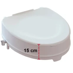 Toiletforhøjer med låg, 15 cm