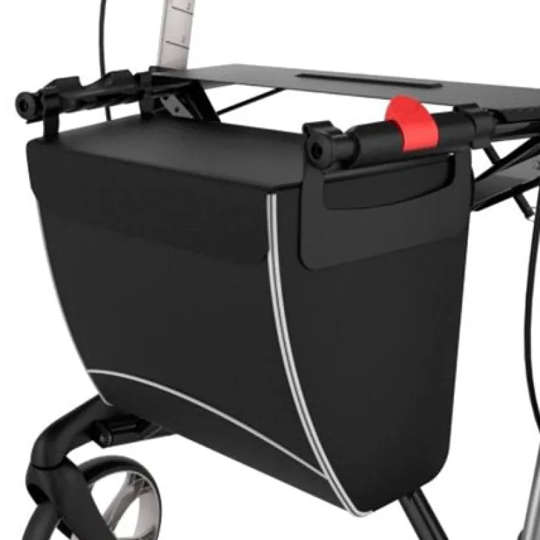 Vandafvisende taske med magnetlås til rollator