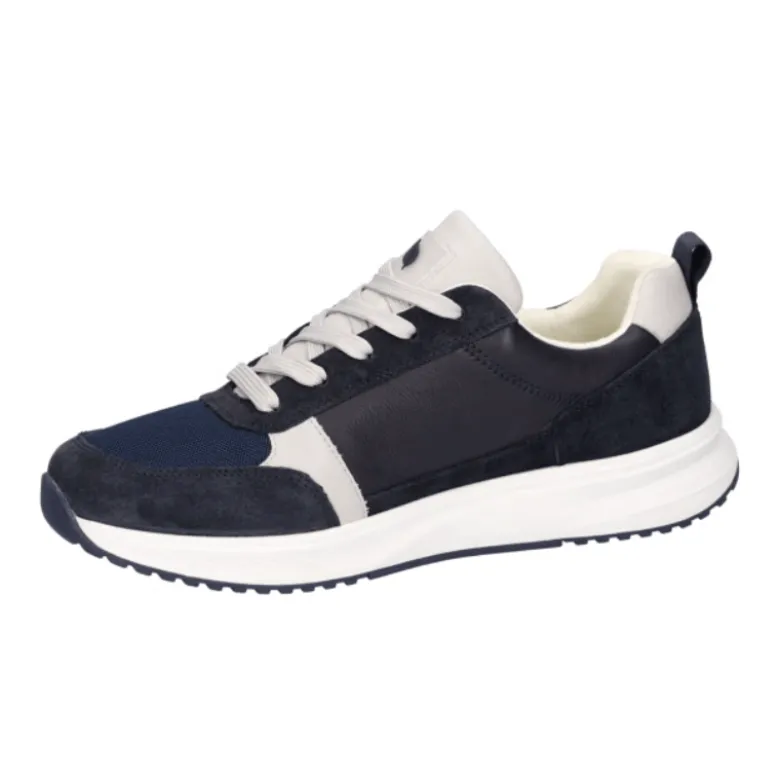 Waldläufer bred herresneaker - Blå