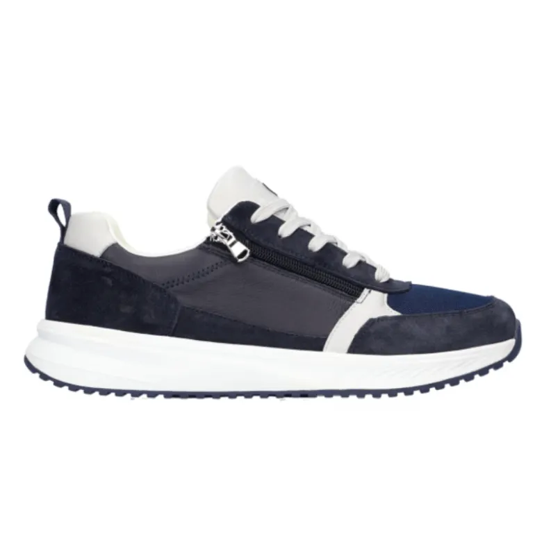 Waldläufer bred herresneaker - Blå
