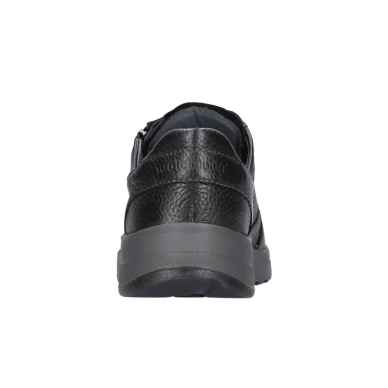 Waldläufer bred herresneaker - Sort
