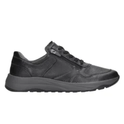 Waldläufer bred herresneaker - Sort
