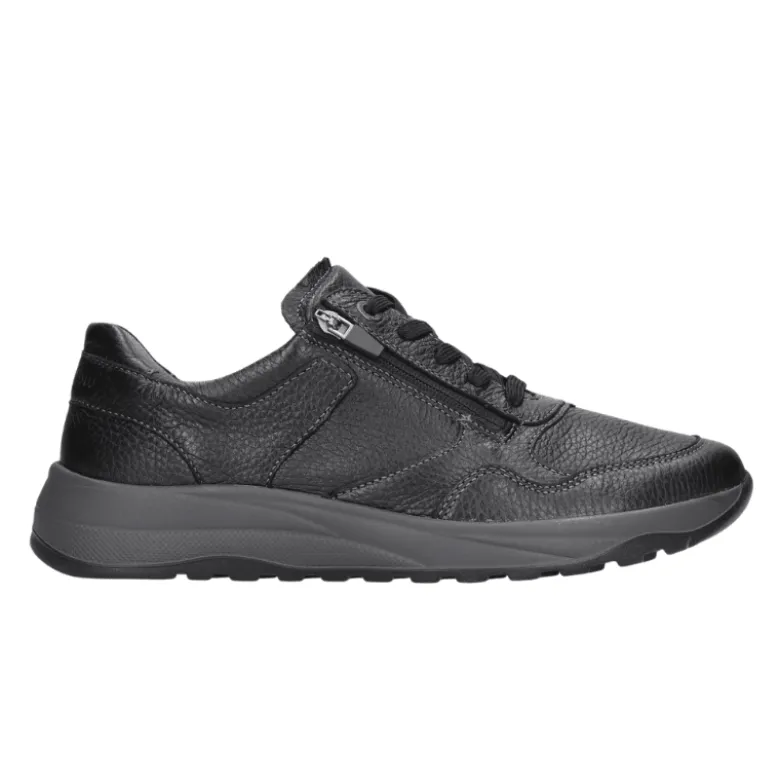 Waldläufer bred herresneaker - Sort