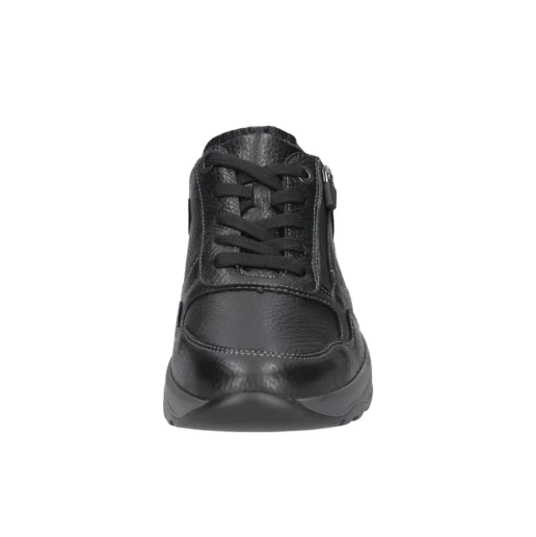 Waldläufer bred herresneaker - Sort