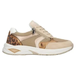 Waldläufer damesneaker - Beige/Leopard