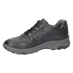 Waldläufer herresneaker - Sort læder