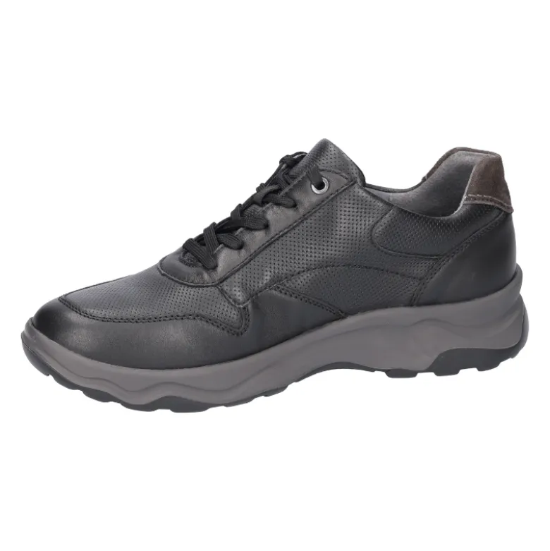 Waldläufer herresneaker - Sort læder